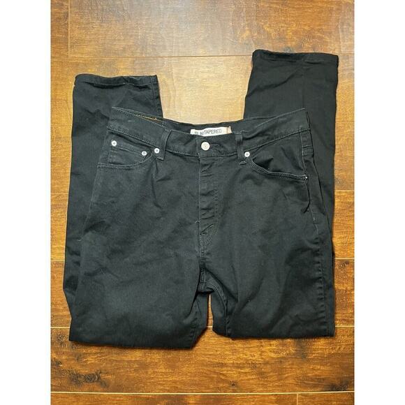 Levis 512 Slim Tapered Straight Leg jeans Black Sz 12Short - Picture 1 of 5